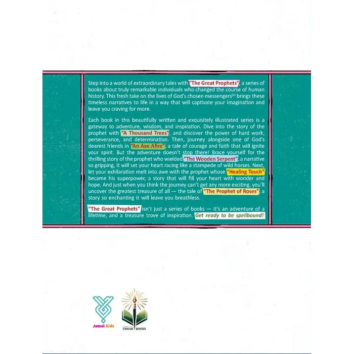 Book cover with text and a logo on a teal background