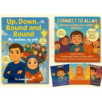 Up, Down, Round and Round — My Emotions, My Path Islamic Emotional Well-being Book + Matching Card Set