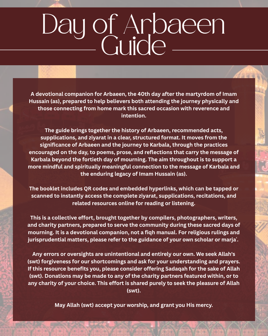 Day Of Arbaeen Guide  [Digital Download]