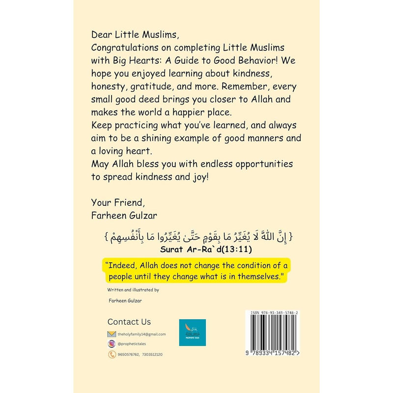 Little Muslim With Big Heart Islamic Manners and Values for kids