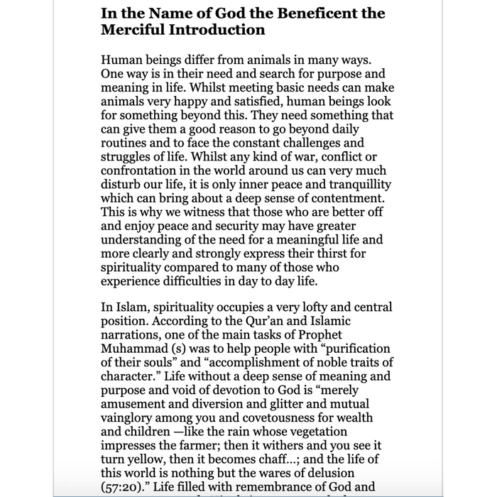 Self Development Essays on Islamic Spirituality- M.A.Shomali