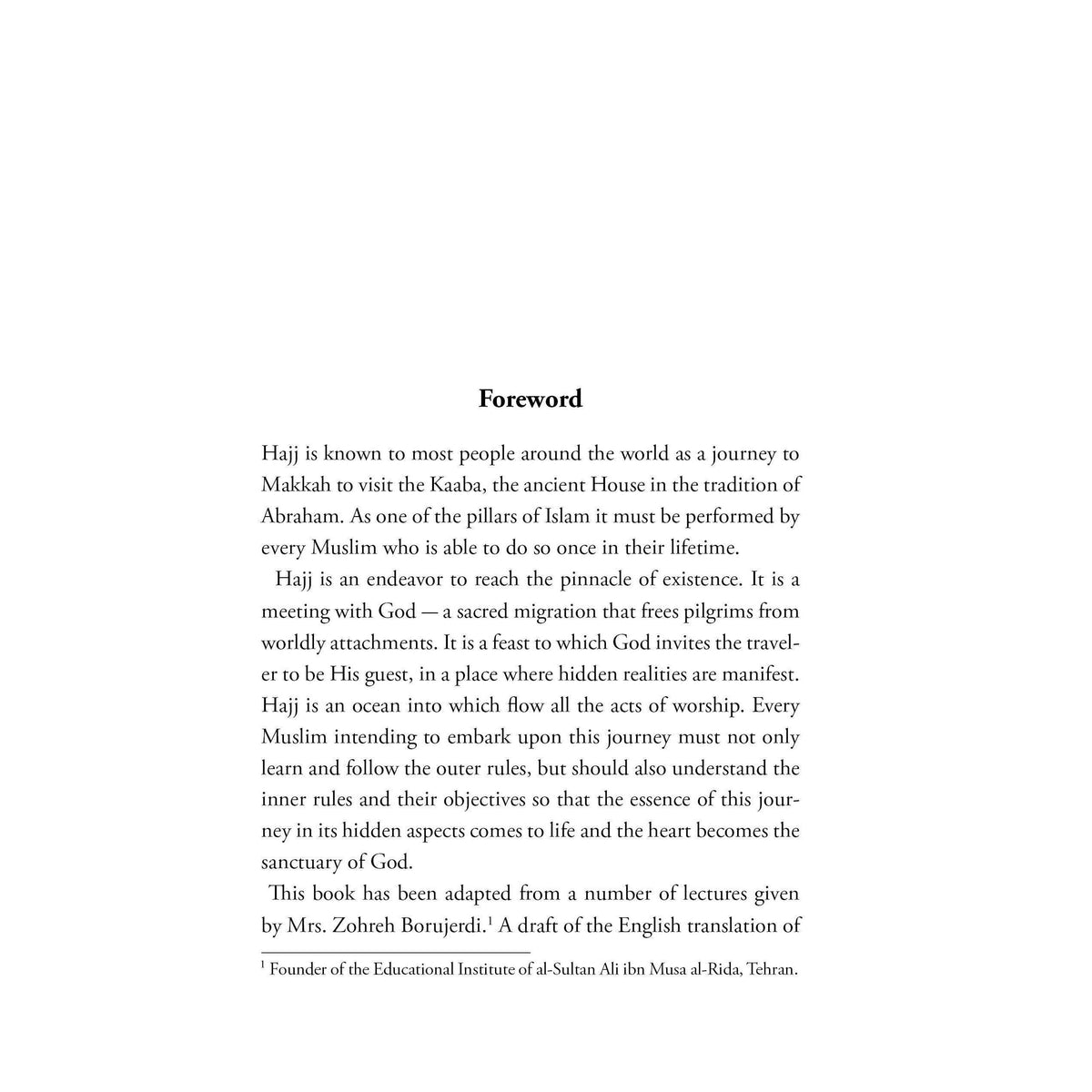 The Inner Dimensions of Hajj-Shia Books